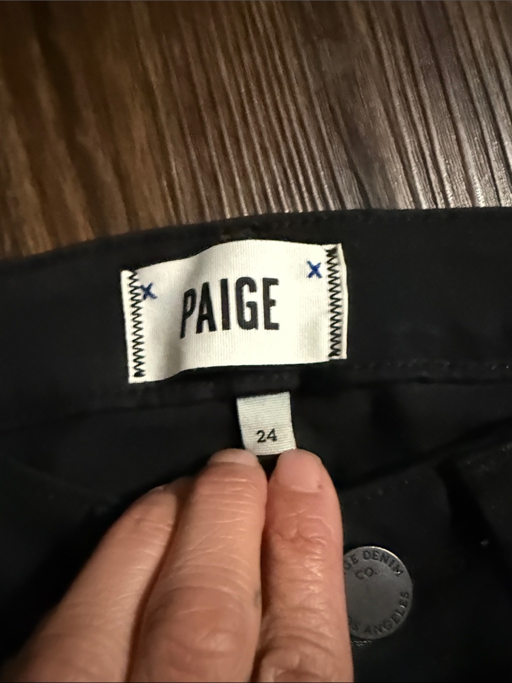 PAIGE Black Ripped Skinny Jeans - Picture 3 of 7